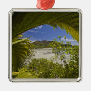 Seychelles, Curieuse Island, Laraie Bay Metal Ornament