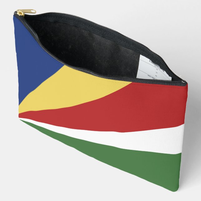 Seychelles flag accessory pouch (Open)