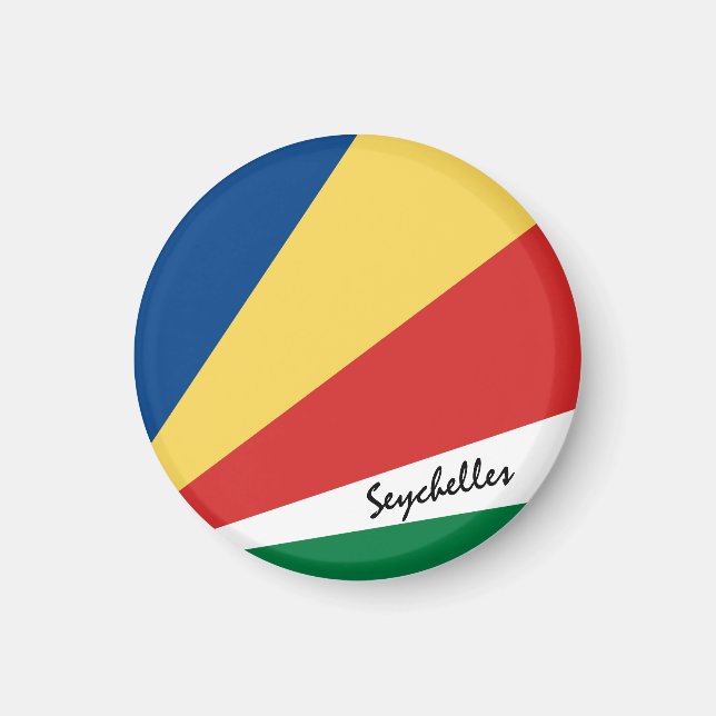 Seychelles flag & African - travel/sports fans Magnet (Front)