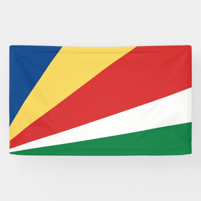 Seychelles Flag Banner (Horizontal)