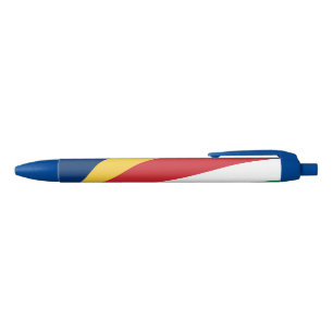 Seychelles Flag Black Ink Pen