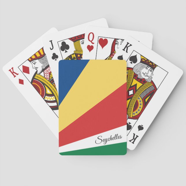 Seychelles Flag Games, Seychelles Playing Cards (Back)