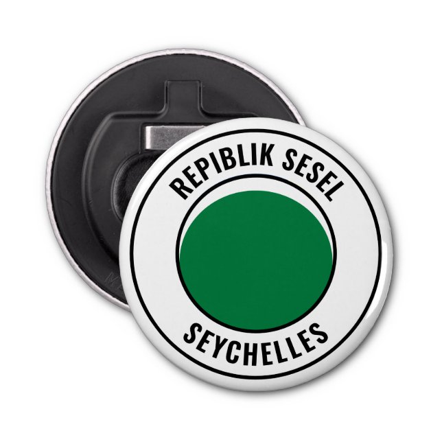 Seychelles Flag Gorgeous Patriotic Bottle Opener (Front)