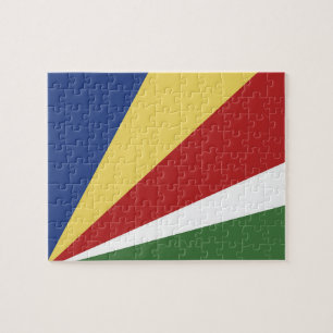 Seychelles flag jigsaw puzzle