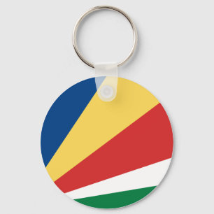 Seychelles Flag Key Ring