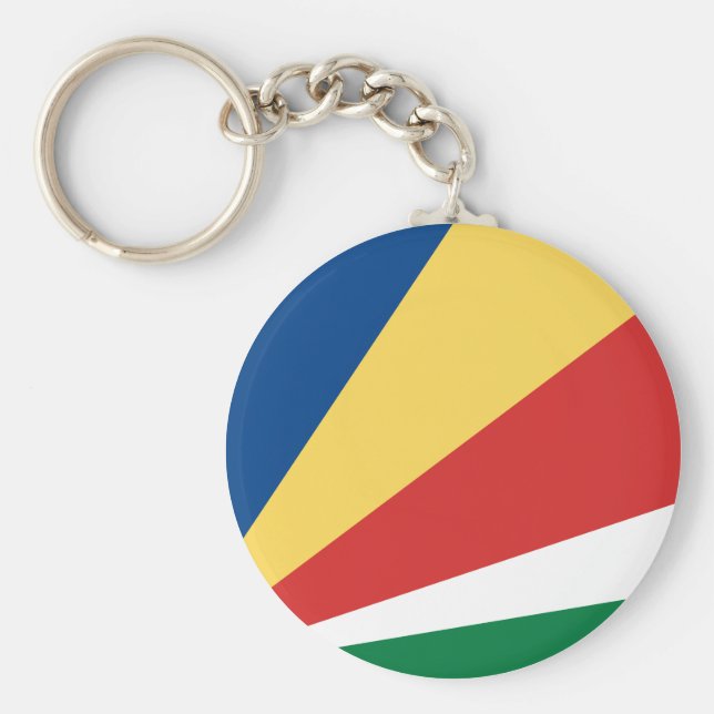 Seychelles Flag Key Ring (Front)