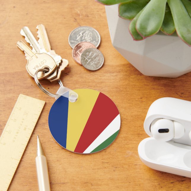 Seychelles flag key ring (Desk)