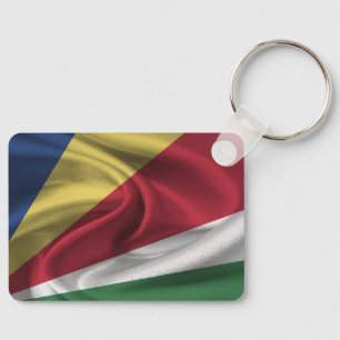Seychelles Flag Keychain