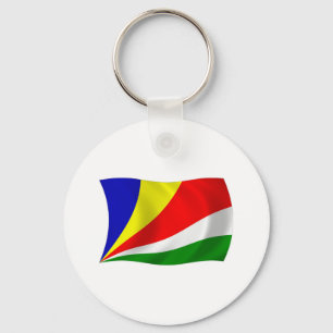 Seychelles Flag Keychain