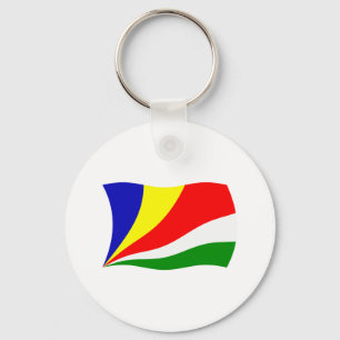 Seychelles Flag Keychain