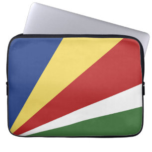Seychelles flag laptop sleeve