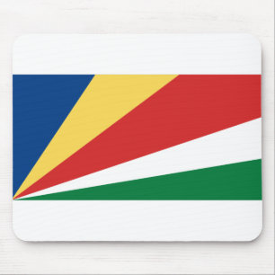 Seychelles Flag Mouse Pad