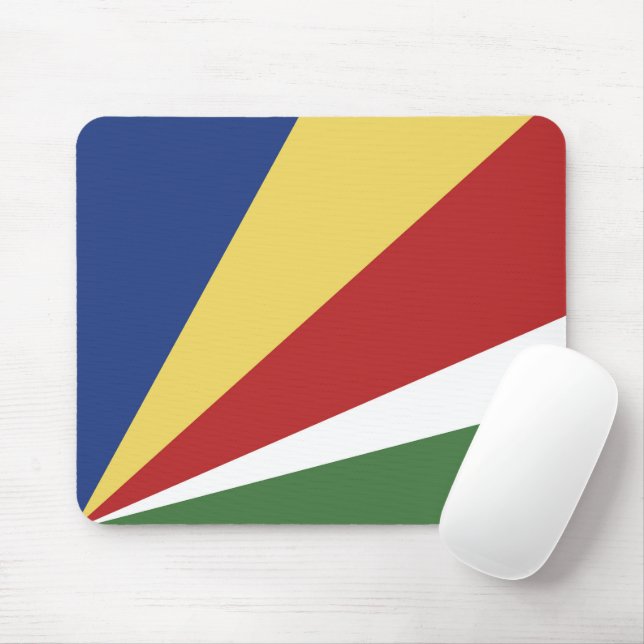 Seychelles flag mouse pad (With Mouse)