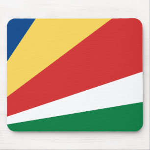 Seychelles Flag Mouse Pad