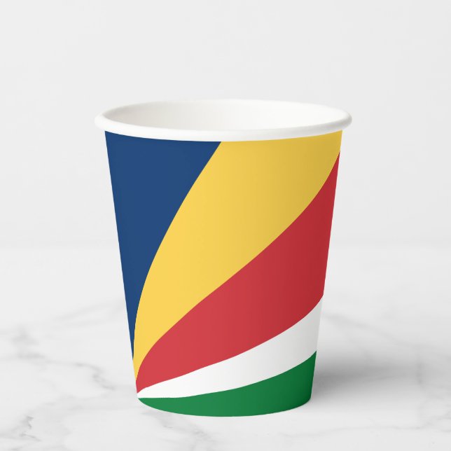 Seychelles Flag Paper Cups (Front)