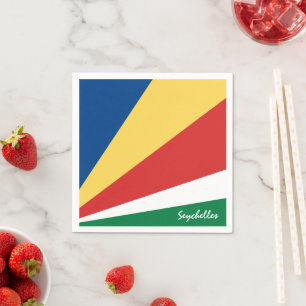 Seychelles & Flag party fashion /sports fans Napkin
