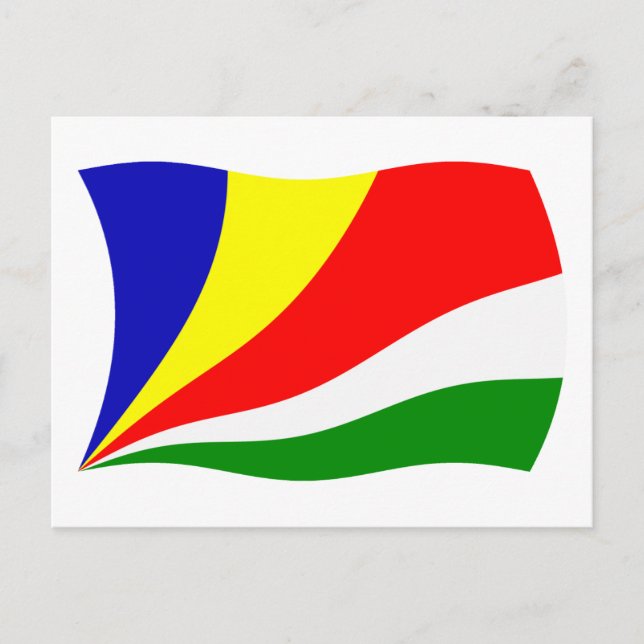 Seychelles Flag Postcard (Front)