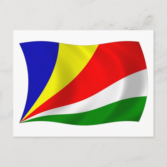 Seychelles Flag Postcard (Front)