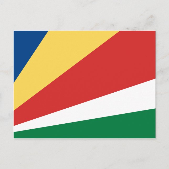 Seychelles Flag Postcard (Front)