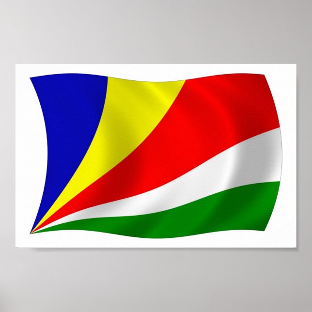 Seychelles Flag Poster Print (Front)