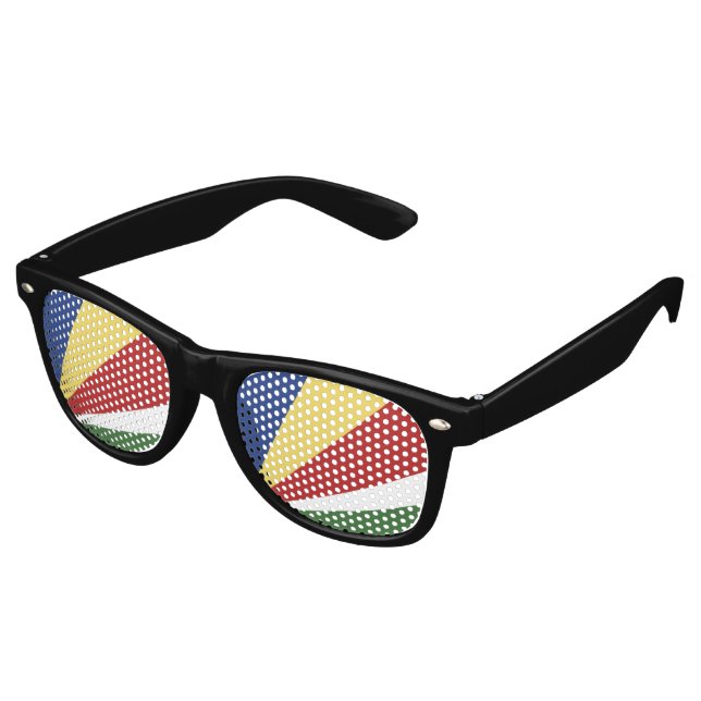 Seychelles flag retro sunglasses (Angled)