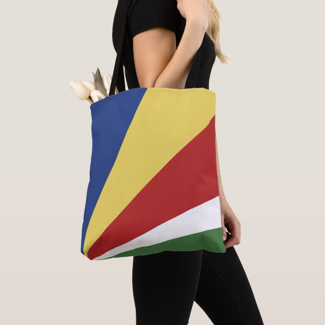 Seychelles flag tote bag (Close Up)