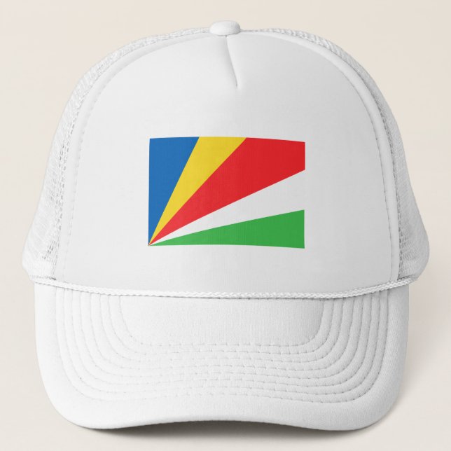 Seychelles Flag Trucker Hat (Front)