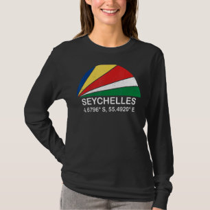 Seychelles Flag Vintage Beach Sunset African Islan T-Shirt