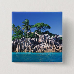 Seychelles. Ilot St. Pierre (near Praslin 15 Cm Square Badge