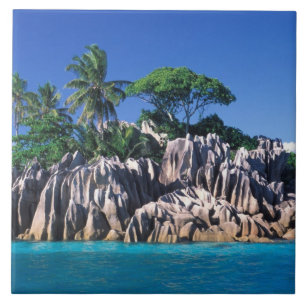 Seychelles. Ilot St. Pierre (near Praslin Ceramic Tile