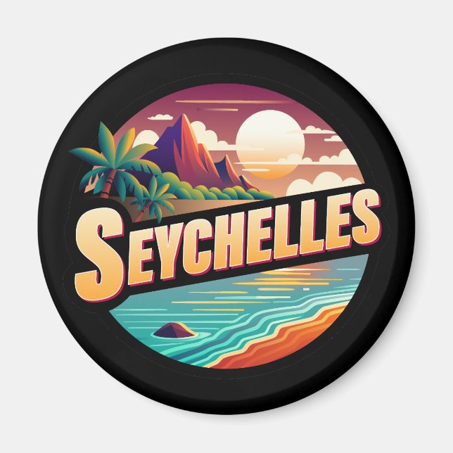 Seychelles Islands Indian Ocean Magnet (Front)