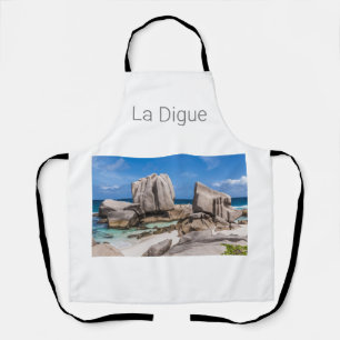 Seychelles La Digue Anse Marron Beach Vintage Apron