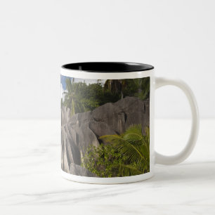 Seychelles, La Digue Island, L'Union Estate Two-Tone Coffee Mug