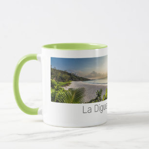 Seychelles La Digue Sunset Beach Holiday Souvenir Mug