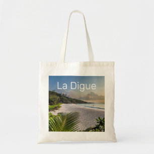 Seychelles La Digue Sunset Beach Holiday Souvenir Tote Bag