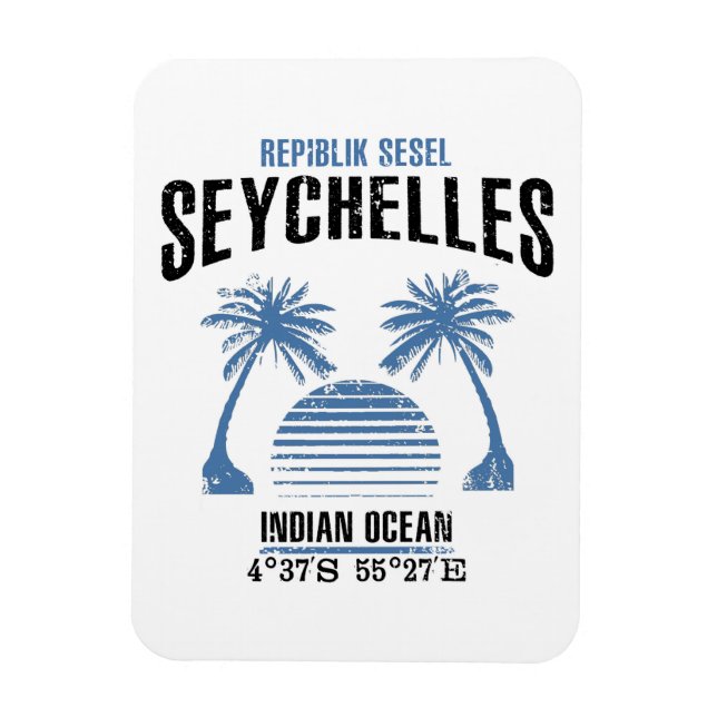 Seychelles Magnet (Vertical)