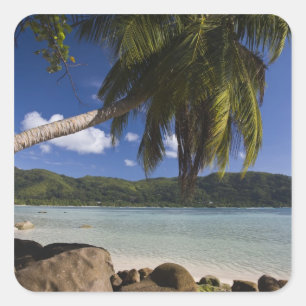 Seychelles, Mahe Island, Anse a la Mouche Square Sticker