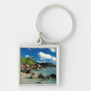 Seychelles, Mahe Island, Anse Royale Beach. 3 Key Ring