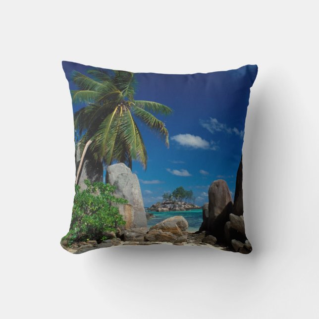 Seychelles, Mahe Island, Anse Royale Beach. Cushion (Front)