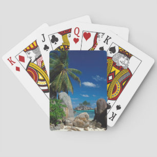 Seychelles, Mahe Island, Anse Royale Beach. Playing Cards