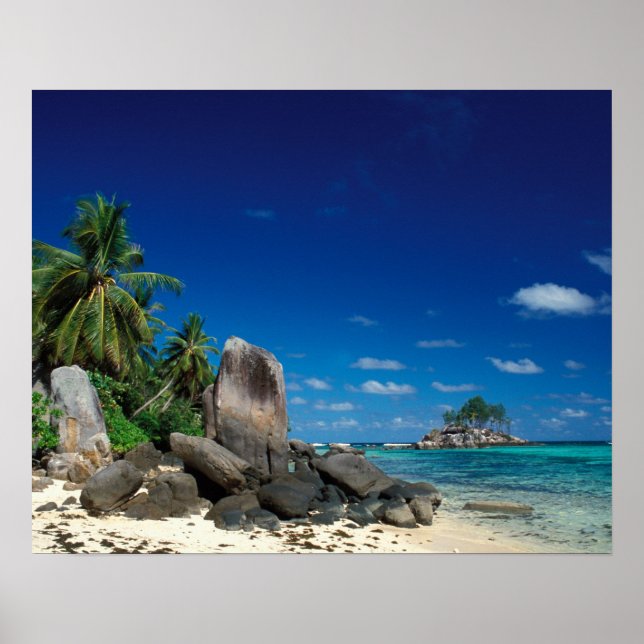 Seychelles, Mahe Island, Anse Royale Beach. Poster (Front)