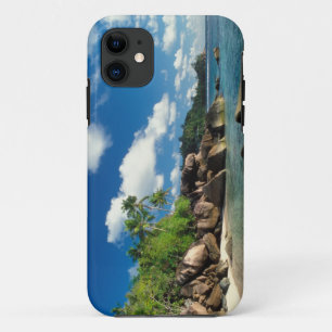 Seychelles, Mahe Island, Lazare Bay iPhone 11 Case