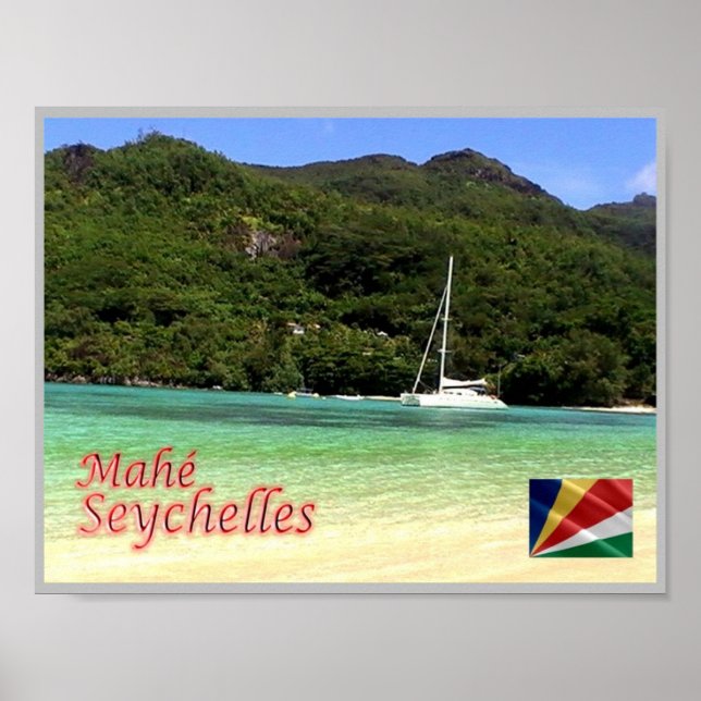 Seychelles - Mahé - Sea View - Poster (Front)