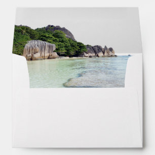 Seychelles Photo Envelope with Return Address