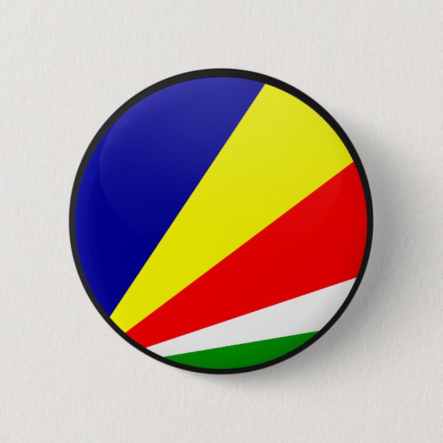 Seychelles quality Flag Circle 6 Cm Round Badge (Front)
