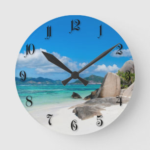 Seychelles Round Clock
