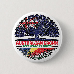 Seychelles Seychellois Australian Australia Tree 6 Cm Round Badge