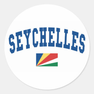 Seychelles Style Classic Round Sticker
