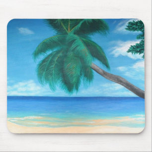 “Seychelles” – Tropical Island Ocean Art Mouse Pad