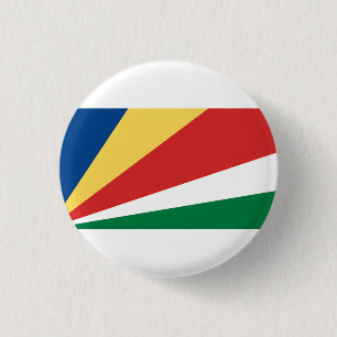 Seychellois Flag, Flag of Seychelles 3 Cm Round Badge